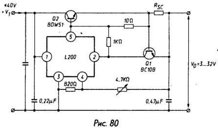 Проходной npn-транзистор для L200