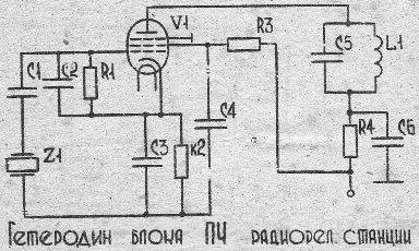 схема гетеродина блока ПЧ  радиорелейной станции